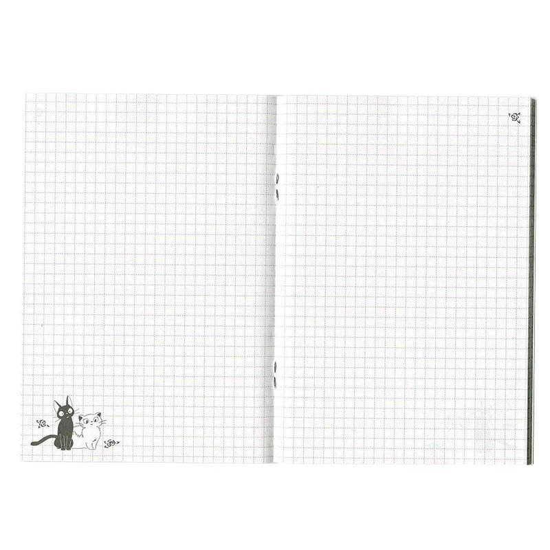 Kiki la Petite Sorcière - Carnet rétro B6 carreaux Jiji & Lily