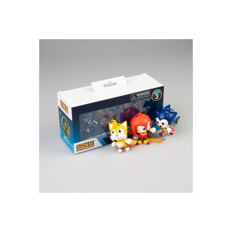 Sonic - Set de 3 ornements de sapin en résine Sonic, Tails & Knuckles