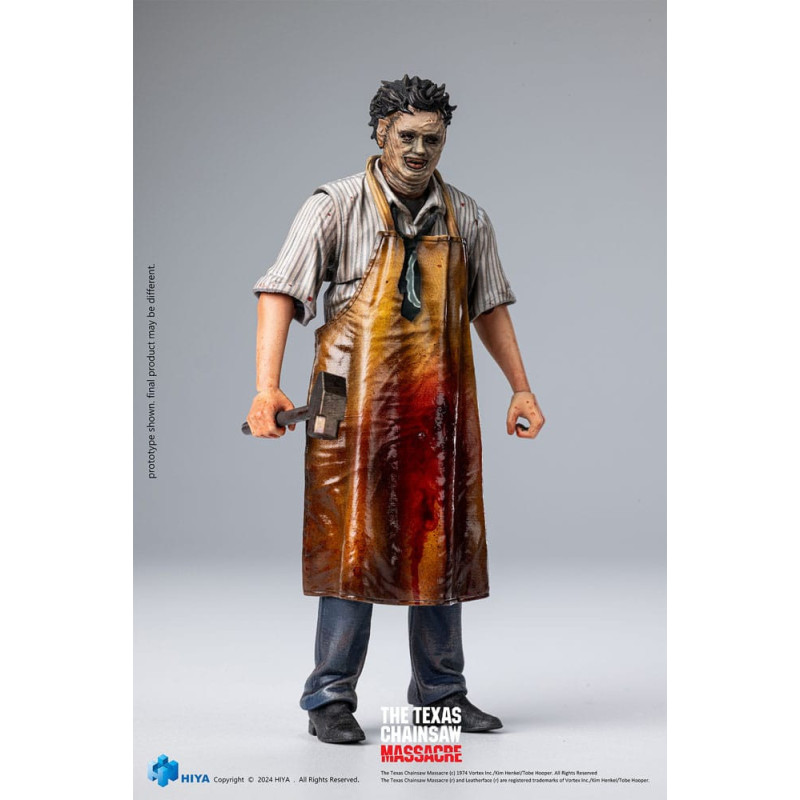 JUIN 2025 : Texas Chainsaw Massacre (1974) - Figurine 1/18 Exquisite Mini Leatherface Killing Mask 12 cm