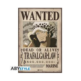 One Piece - poster Wanted Trafalgar Law (52 x 35 cm)