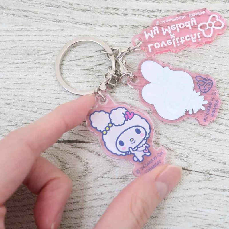 Tamagotchi x Sanrio - Porte-clé triple Lovelitchi x My Melody