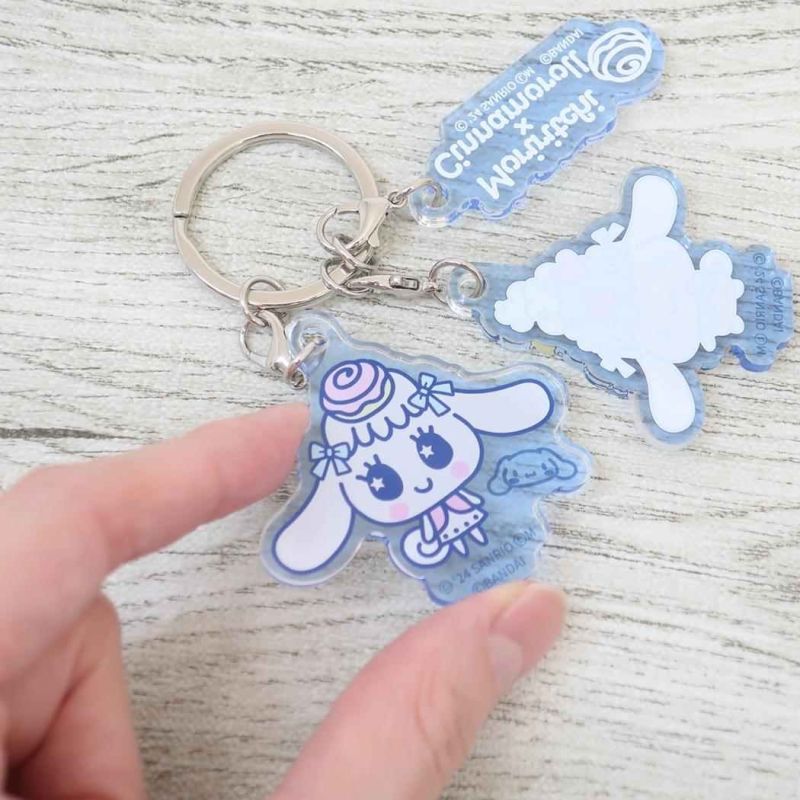 Tamagotchi x Sanrio - Porte-clé triple Morritchi x Cinnamoroll