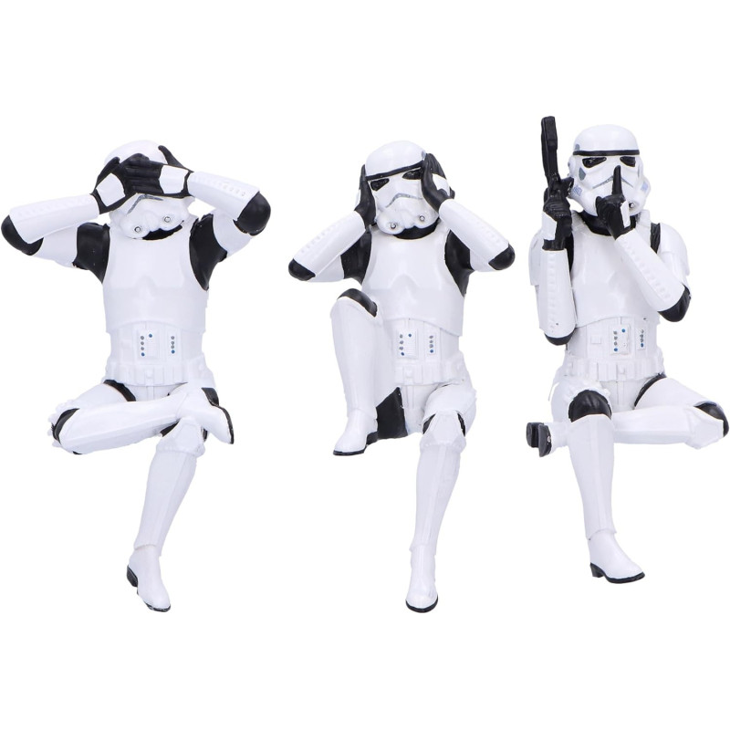 Star Wars : Original Stormtrooper - Figurines Three Wise Sitting Stormtroopers 11 cm