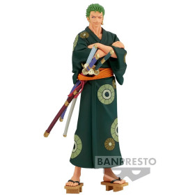 One Piece - Figurine Roronoa Zoro DXF Grandline Series Wanokuni Yukata 17cm