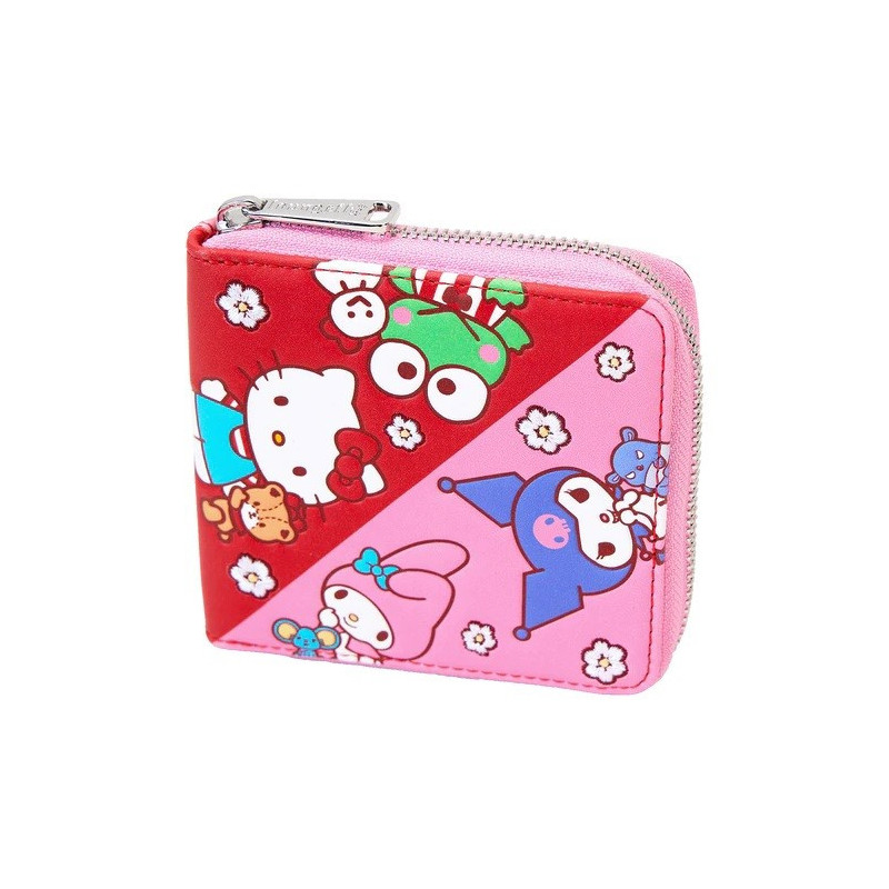 Sanrio - Portefeuille LoungeFly Hello Kitty & Friends "Color Block"