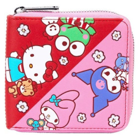 Sanrio - Portefeuille LoungeFly Hello Kitty & Friends "Color Block"