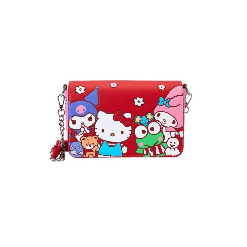 Sanrio - Sac bandoulière LoungeFly Hello Kitty & Friends "Color Block"