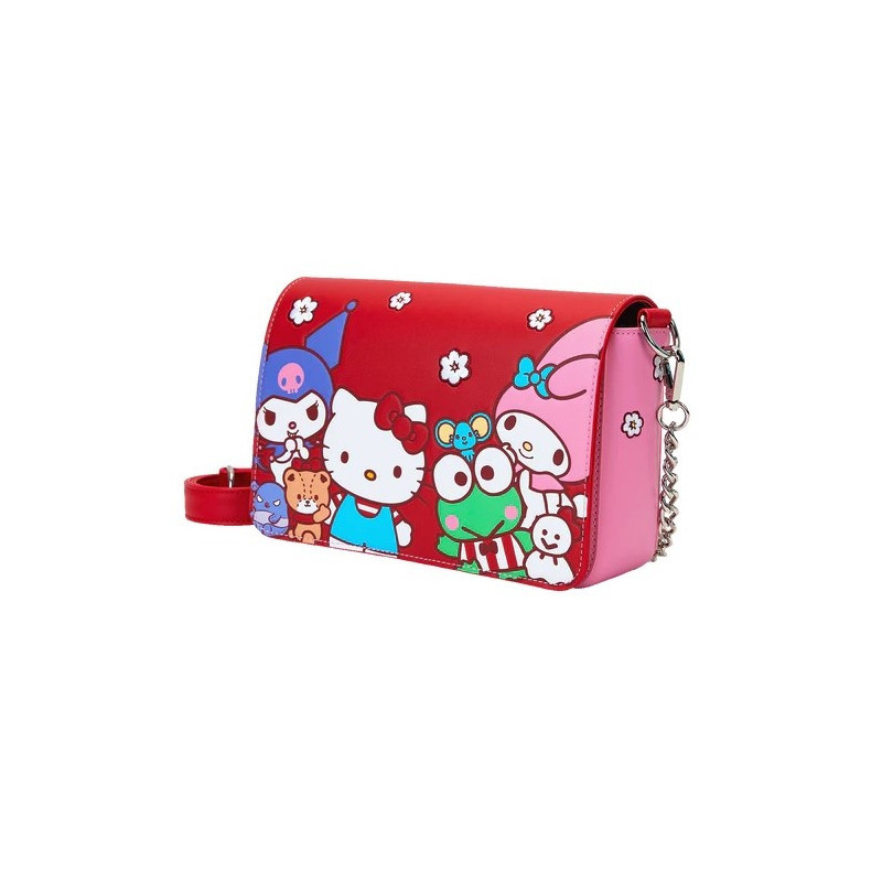 Sanrio - Sac bandoulière LoungeFly Hello Kitty & Friends "Color Block"