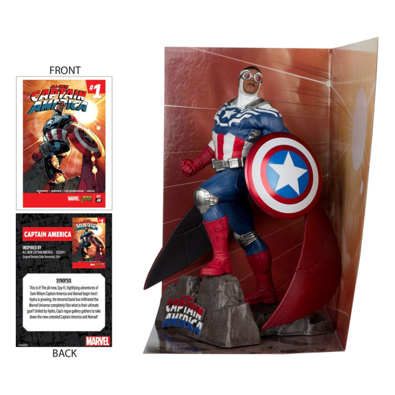 AVRIL 2025 : Marvel Collection - Statue PVC 1/10 Captain America (All-New Captain America n°1) 17 cm