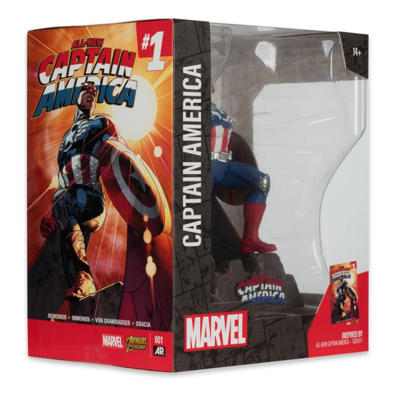 AVRIL 2025 : Marvel Collection - Statue PVC 1/10 Captain America (All-New Captain America n°1) 17 cm