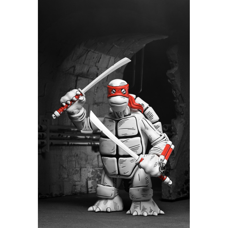 JUILLET 2025 : Tortues Ninja - TMNT - Figurines 2-Pack Black and White First Turtles