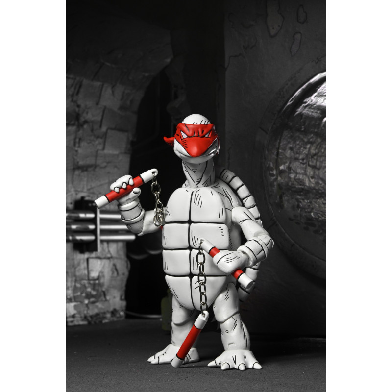 JUILLET 2025 : Tortues Ninja - TMNT - Figurines 2-Pack Black and White First Turtles