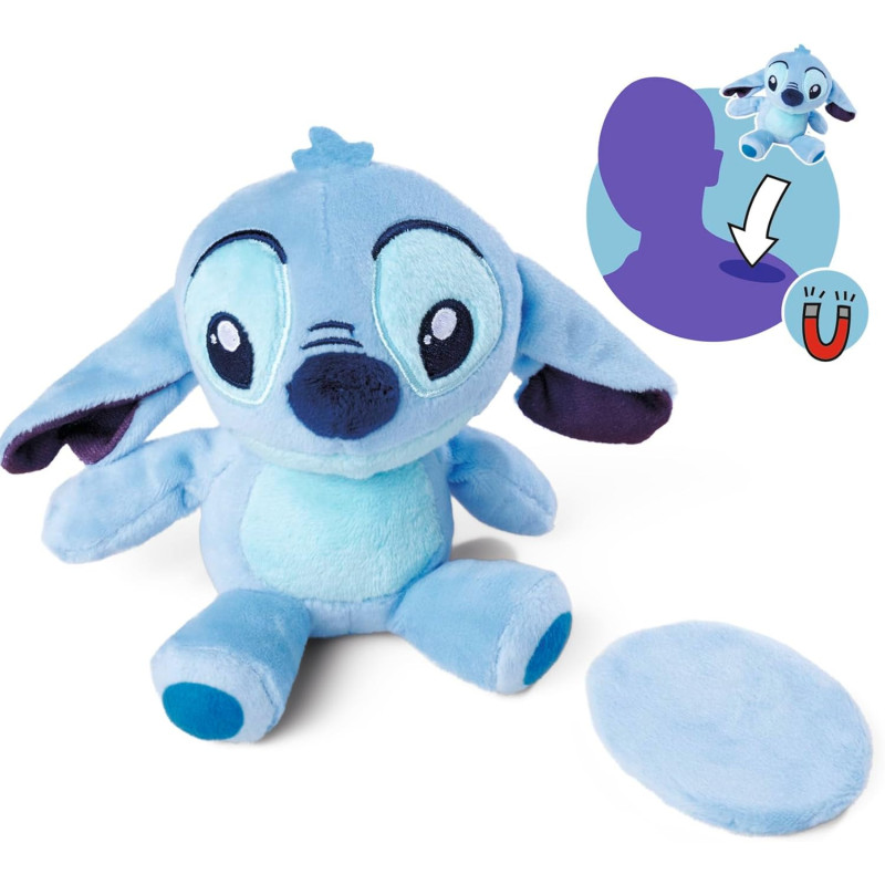 Disney - Peluche Stitch aimantée Shoulder Rider 12 cm