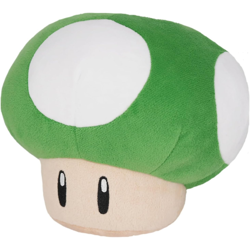 Super Mario - Peluche Champignon Vert 1Up 16 cm