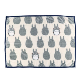 Mon Voisin Totoro - Plaid couverture Silhouette Totoro Gris 70 x 100 cm