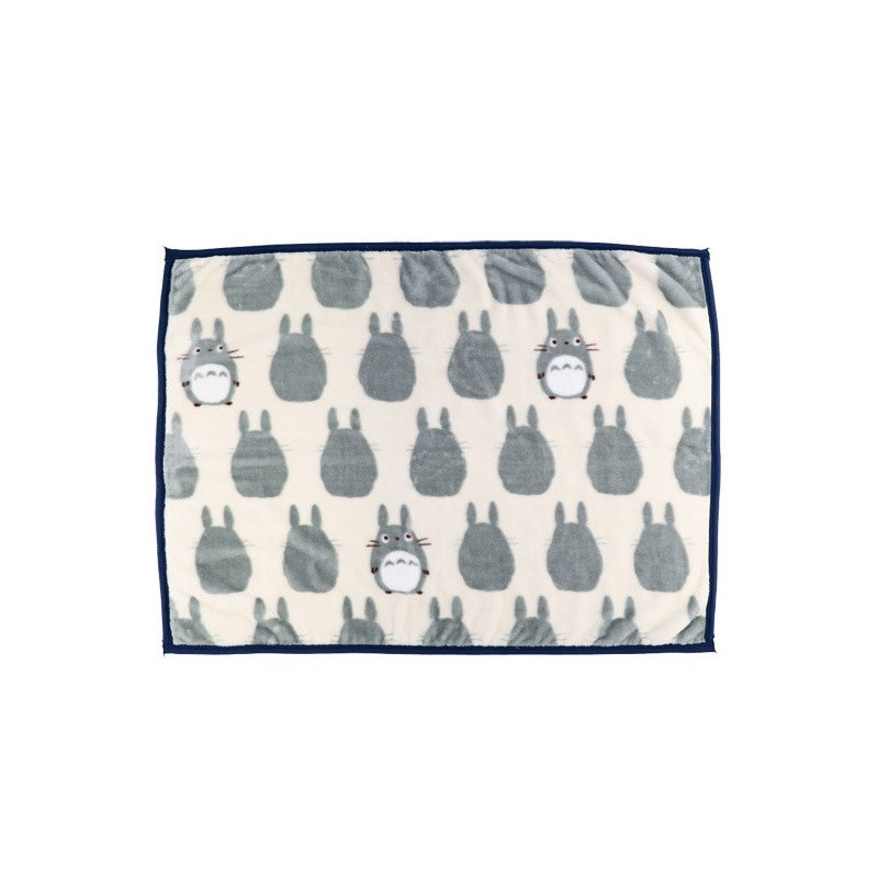 Mon Voisin Totoro - Plaid couverture Silhouette Totoro Gris 70 x 100 cm