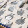 Mon Voisin Totoro - Plaid couverture Silhouette Totoro Gris 70 x 100 cm