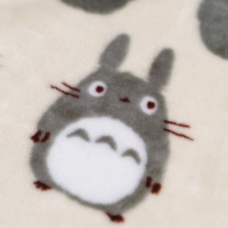 Mon Voisin Totoro - Plaid couverture Silhouette Totoro Gris 70 x 100 cm