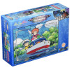 Ponyo sur la Falaise - Puzzle Art Crystal vitrail 208 pièces Ponyo & Sosuke sur le bateau