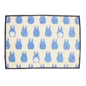 Mon Voisin Totoro - Plaid couverture Silhouette Totoro Bleu 70 x 100 cm