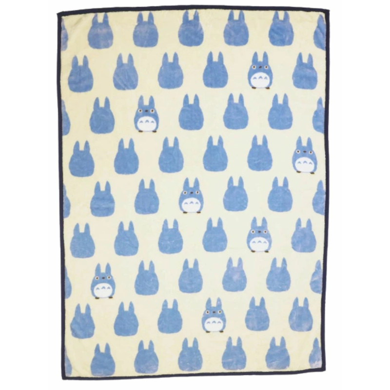 Mon Voisin Totoro - Plaid couverture Silhouette Totoro Bleu 200 x 140 cm