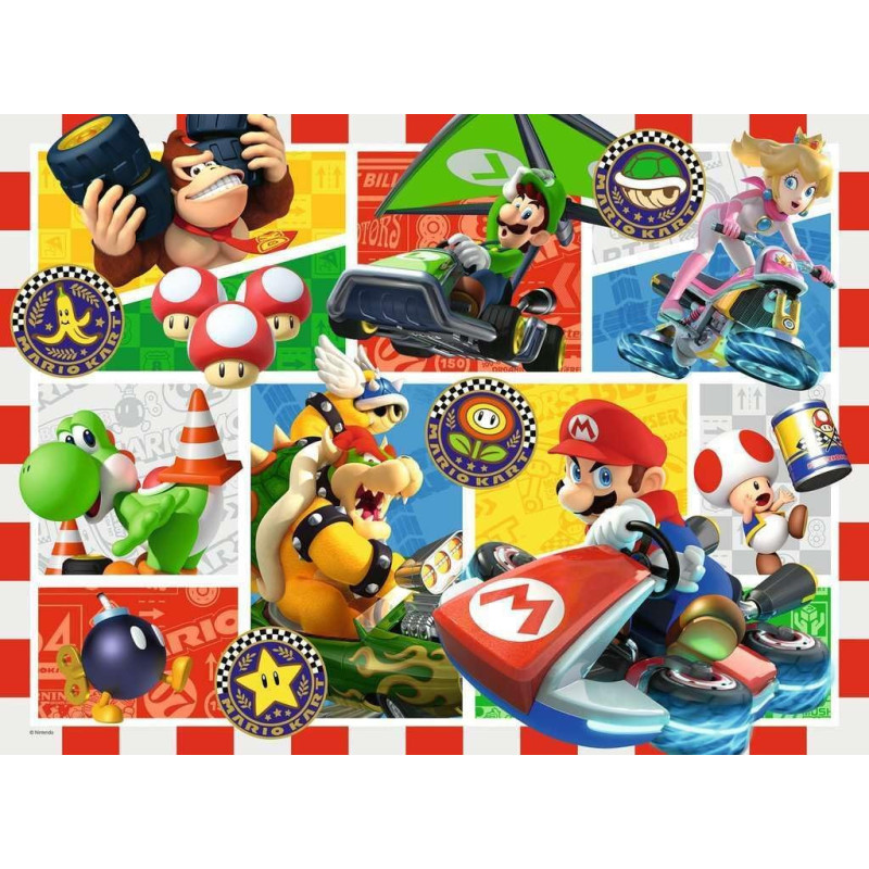 Super Mario - Puzzle 150 pièces XXL Mario Kart