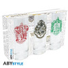 Harry Potter - Set de 3 verres Gryffindor, Slytherin & Hogwarts