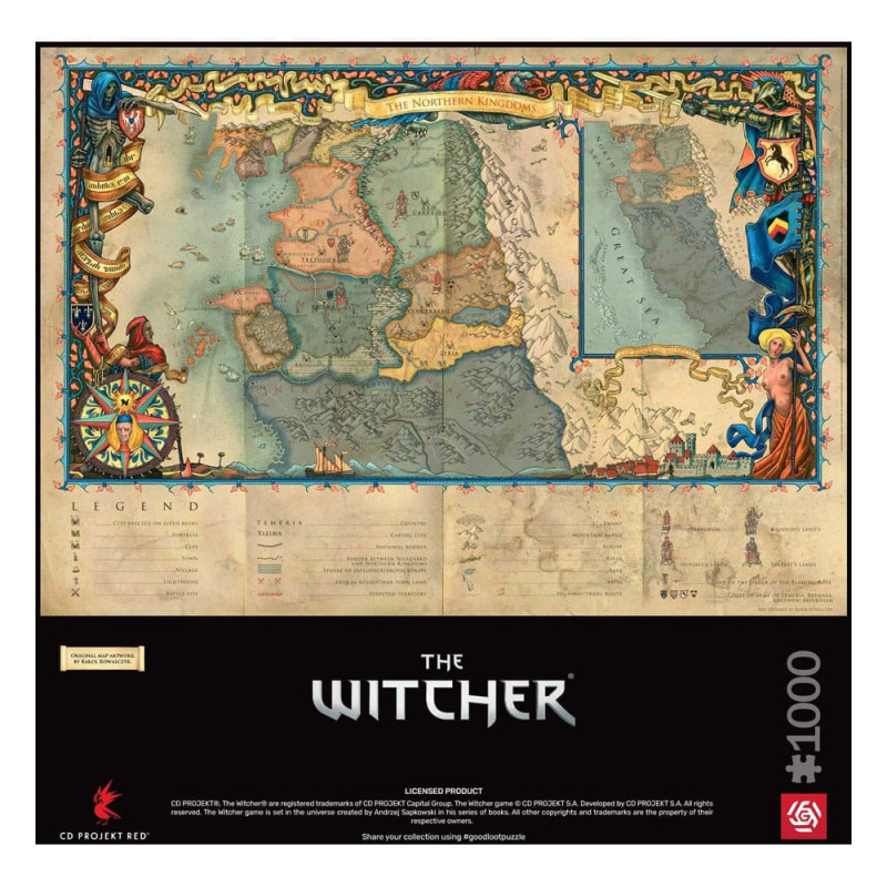 The Witcher III - Puzzle The Northern Kingdoms (1000 pièces)