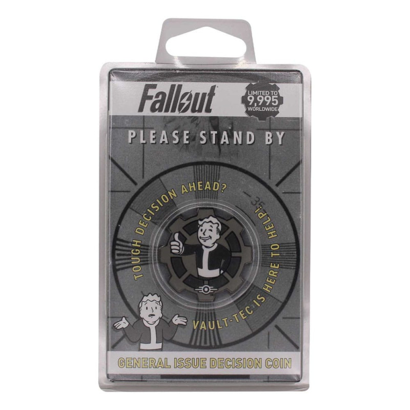 Fallout - Pièce de collection Flip Coin Vault Boy - B&W - 9995 exemplaires