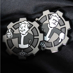 Fallout - Pièce de collection Flip Coin Vault Boy - B&W - 9995 exemplaires