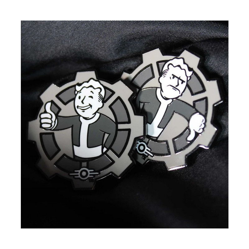 Fallout - Pièce de collection Flip Coin Vault Boy - B&W - 9995 exemplaires