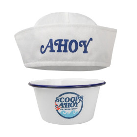 Stranger Things - Pot à glace et Chapeau Scoops Ahoy