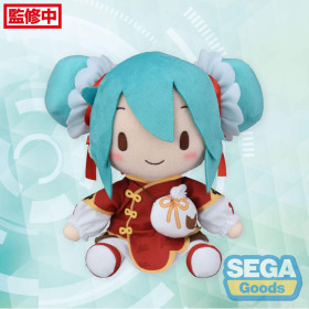 Vocaloid - Peluche Fuwa Petit Hatsune Miku Going Out Series Chinatown Ver. M 22 cm