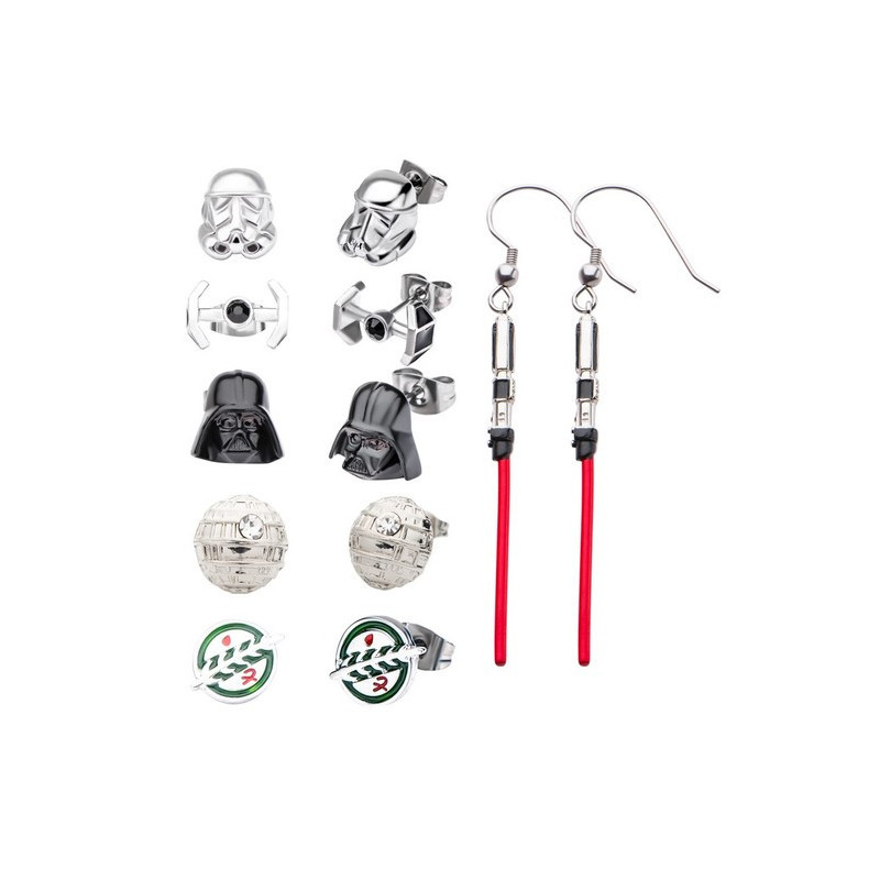 Star Wars - Set de 6 paires boucles d'oreilles Empire