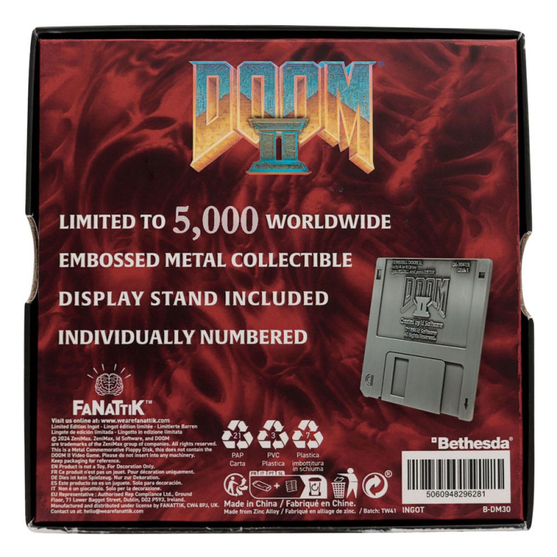 ÉTÉ 2025 : Doom II - Réplique Arena Floppy Disk 5000 exemplaires