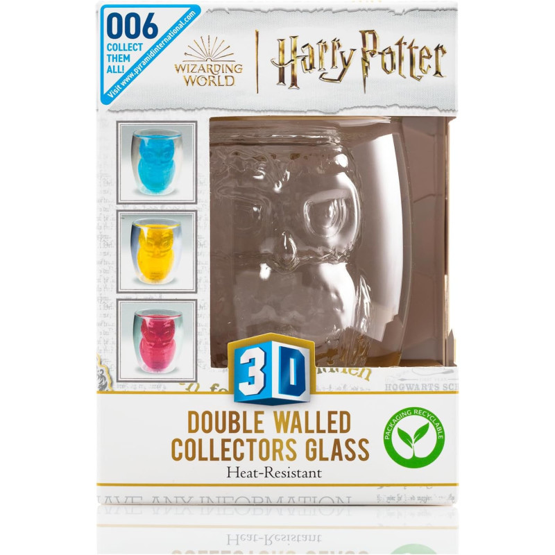 Harry Potter - Verre 3D Double paroi Hedwige