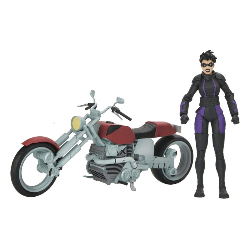 AOUT 2025 : Tortues Ninja - TMNT The Last Ronin Lost Years - Figurine Casey Marie with Last Ronin Motorcycle