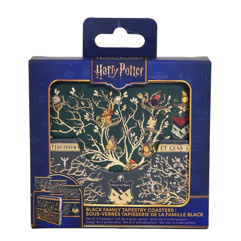 Harry Potter - Lot de 4 sous-verres Black Family Tapestry