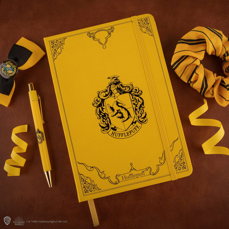 Harry Potter - Carnet deluxe et stylo Hufflepuff Crest