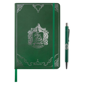 Harry Potter - Carnet deluxe et stylo Slytherin Crest