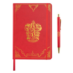 Harry Potter - Carnet deluxe et stylo Gryffindor Crest