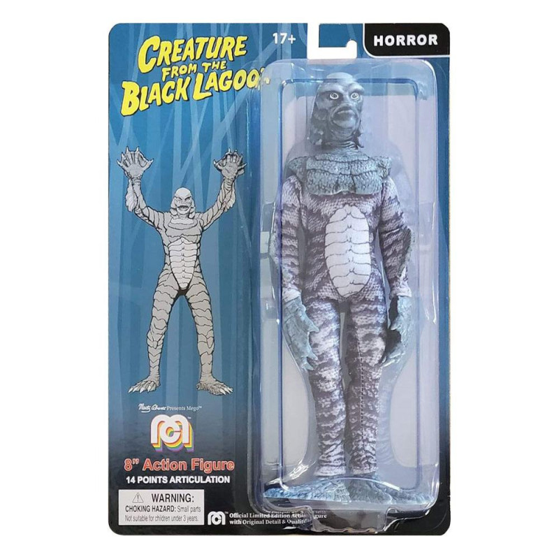 Universal Monsters - Figurine Mego Creature from the Black Lagoon B&W 20 cm