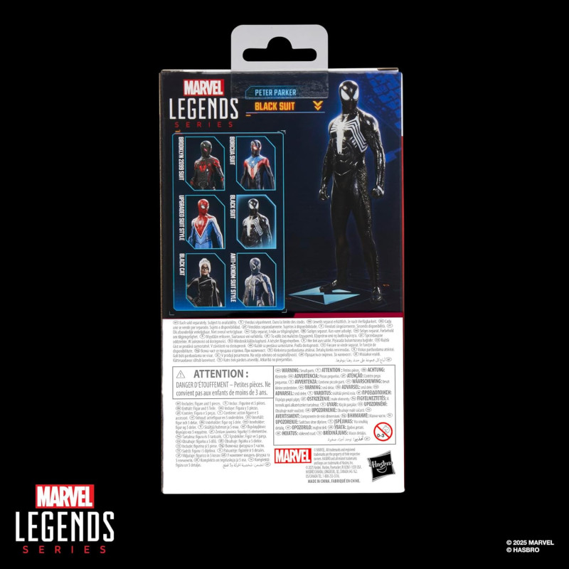 AOUT 2025 : Marvel Legends - Gamerverse Spider-Man 2 - Peter Parker Black Suit