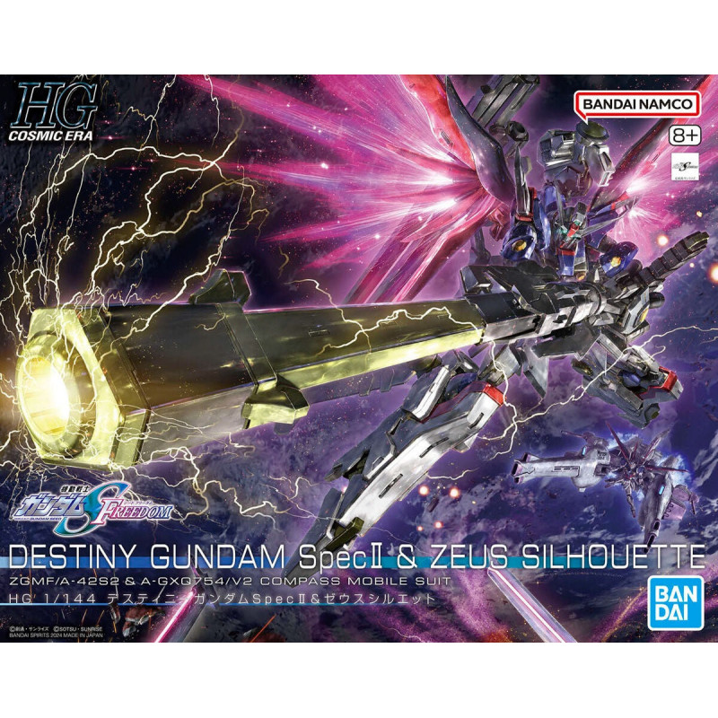 Gundam - HGCE 1/144 Destiny Gundam Spec II & Zeus silhouette