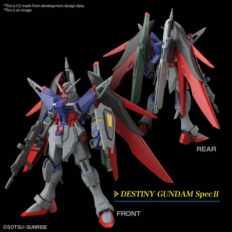 Gundam - HGCE 1/144 Destiny Gundam Spec II & Zeus silhouette