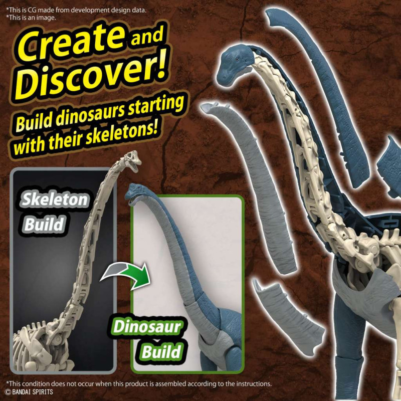 Model Kit Imaginary Skeleton Plannosaurus Brachiosaurus