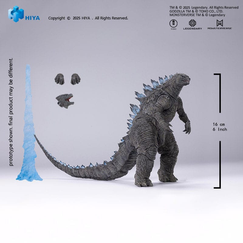 DÉBUT 2026 : Godzilla 2014 - Figurine Exquisite Basic+ Godzilla Translucent Ver. 18 cm