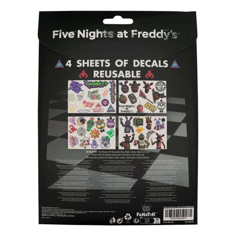 Five Nights at Freddy's - Pack de stickers autocollants tech decals