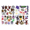 Five Nights at Freddy's - Pack de stickers autocollants tech decals