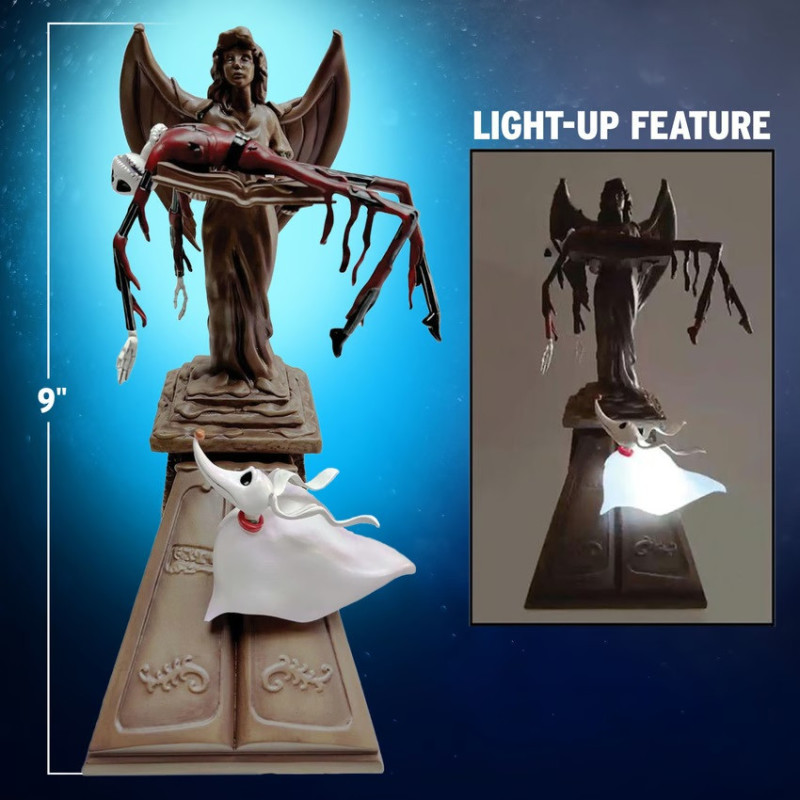 SEPTEMBRE 2025 : Nightmare Before Christmas - Statue Santa Jack & Light-Up Zero